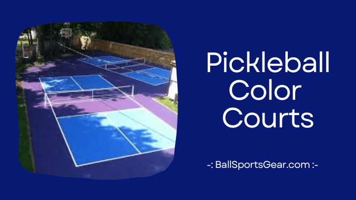 Pickleball Color Courts