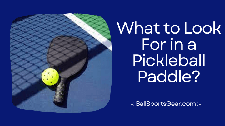What to Look For in a Pickleball Paddle